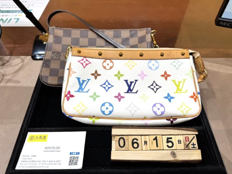 マルチカラー　ダミエ　アクセサリーポーチ　ヴィトン　買取　仙台パルコ　大黒屋